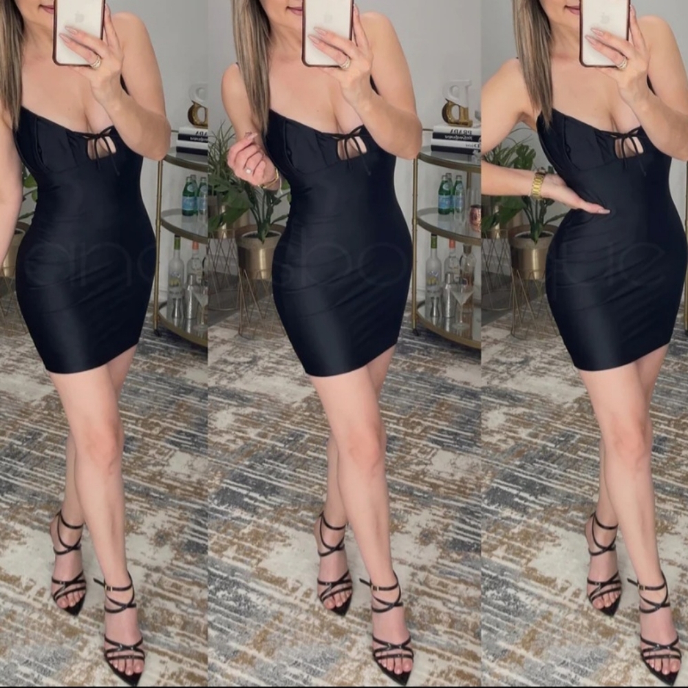 Nwt Black Mini Dress M